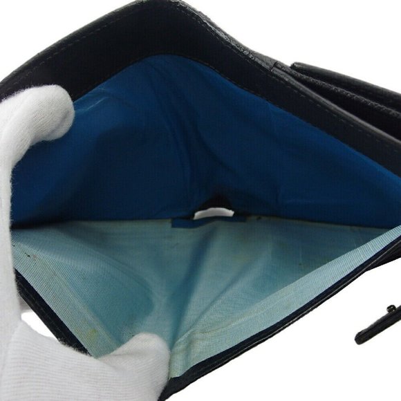 BVLGARI W Hook Wallet Bulgari Brugali Leather Authentic - Picture 10 of 12